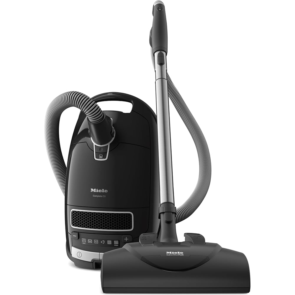 - Miele Complete C3 Kona Powerline Vacuum Cleaner for Heavy Duty Carpets, in Obsidian Black