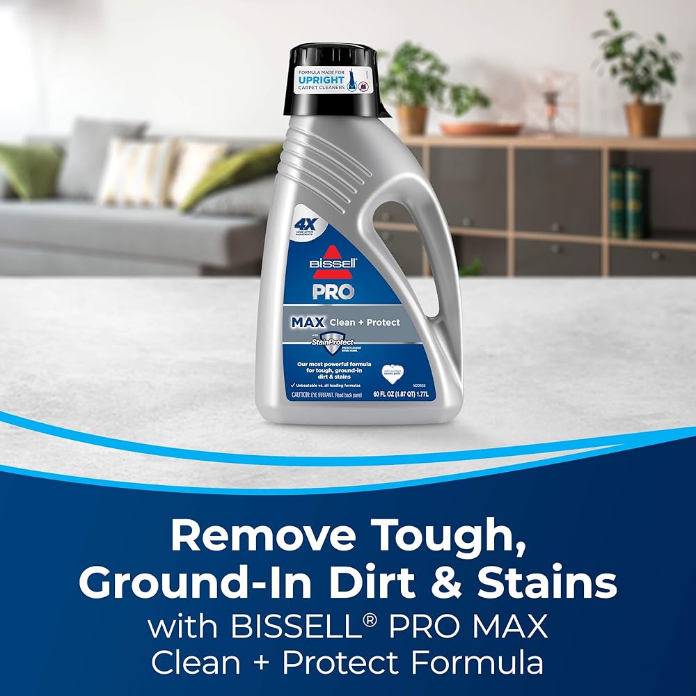 BISSELL® Big Green® Professional Carpet Cleaner with XL DirtLifter PowerBrush, 9-inch Long Reach Hose, 6-inch Tough Stain Tool, Includes BISSELL PRO MAX Formula with Stain Protect Technology : Industrial & Scientific