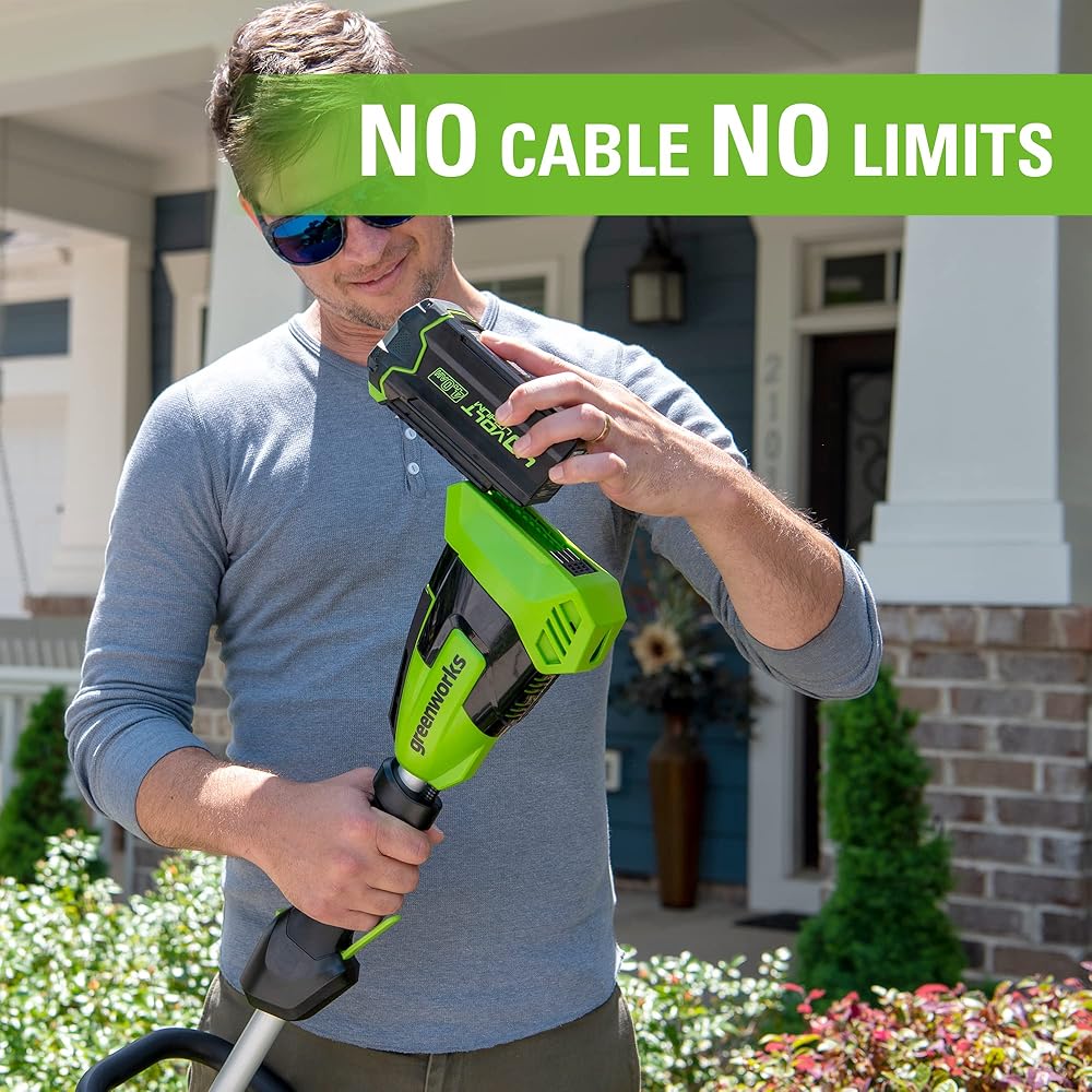 Greenworks 40V 4.0Ah Lithium-Ion Battery (Genuine Greenworks Battery / 75+ Compatible Tools) : Patio, Lawn & Garden