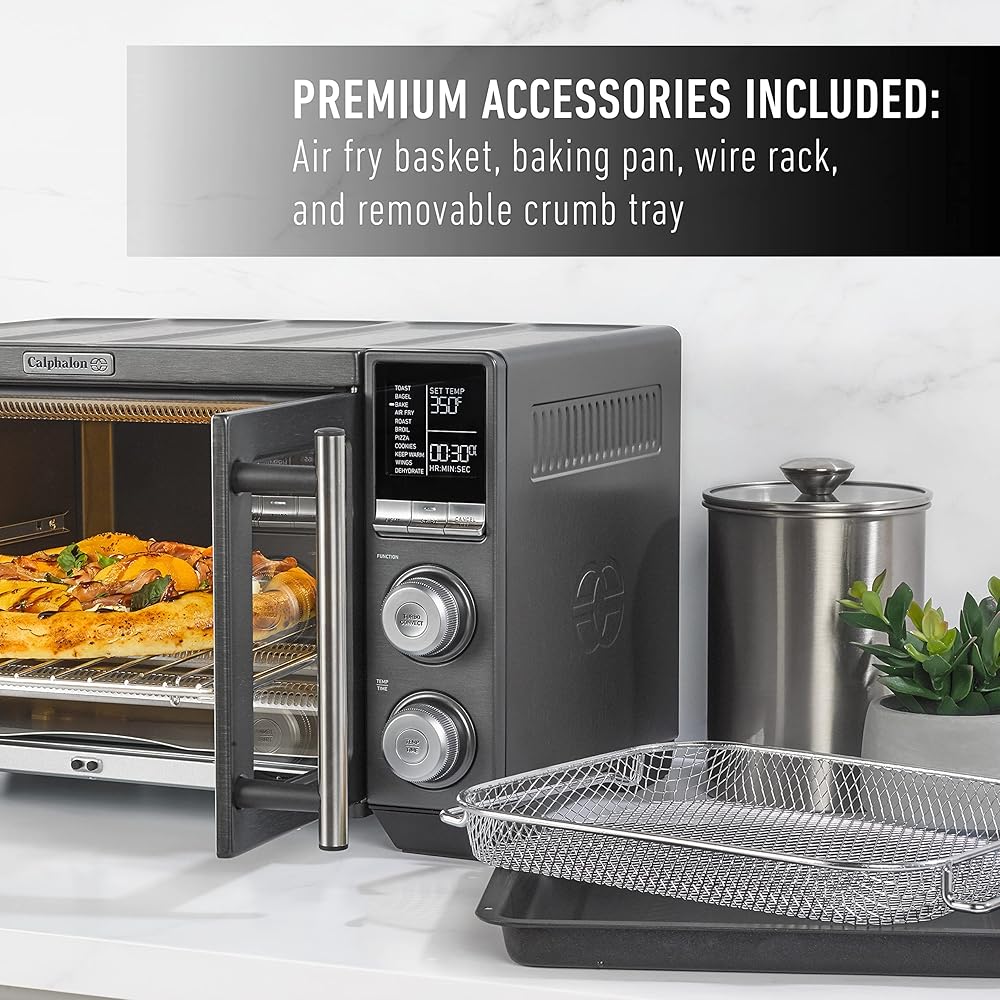 Calphalon® Performance Countertop French Door Air Fryer Oven, 11-in-1 Convection Toaster Oven : Home & Kitchen
