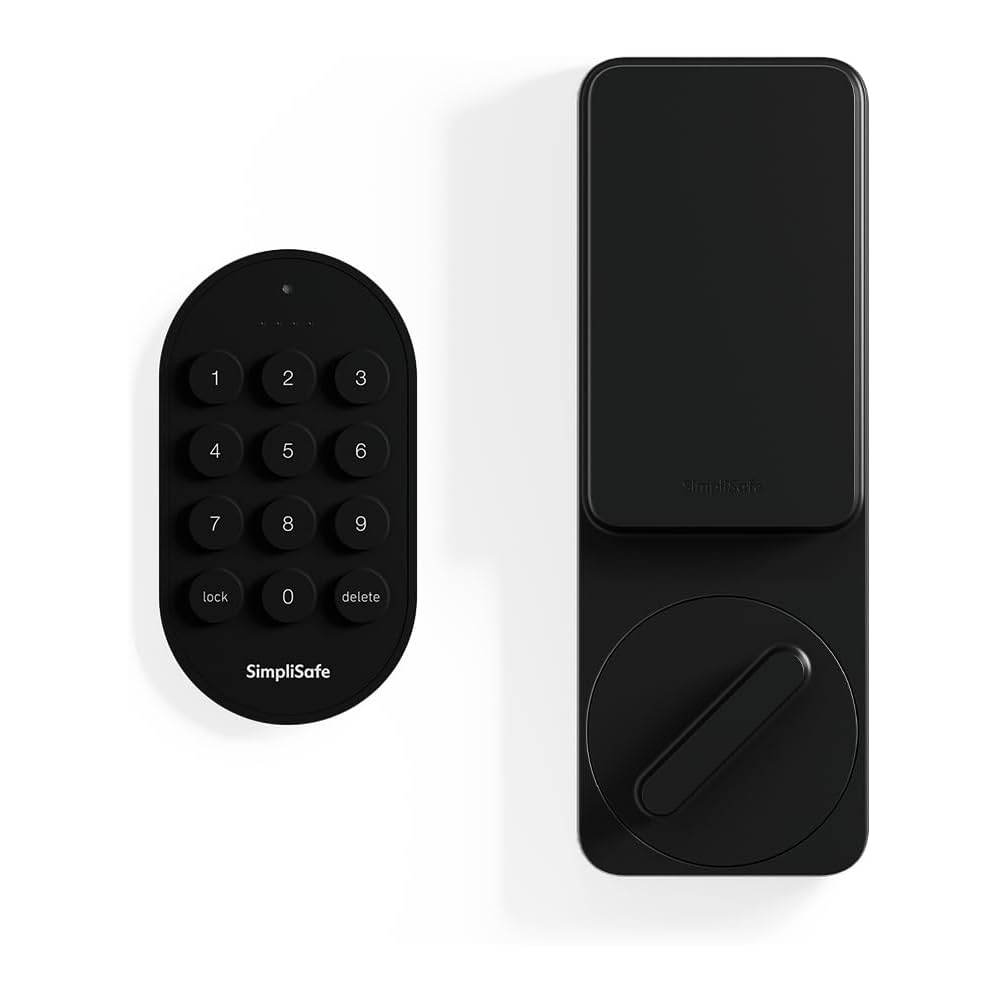 SimpliSafe Smart Lock Series 2 (Black) for The Gen 3 Home Security System