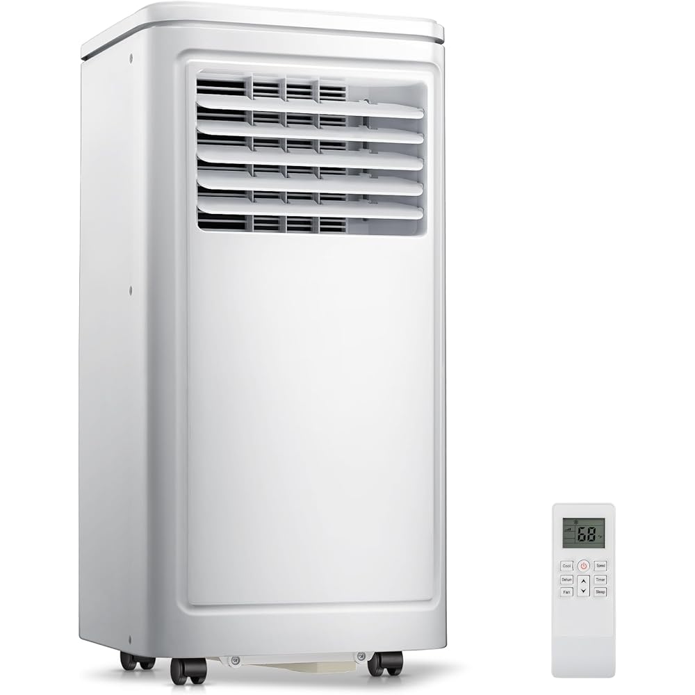 ZAFRO Portable Air Conditioners, 10000 BTU, 3 in 1 Portable AC Unit with Window Kits, Fan & Dehumidifier Modes, Cools up to 450 Sq.Ft, LED Display/Remote Control, 24H Timer for Living Room, Bedroom : Home & Kitchen
