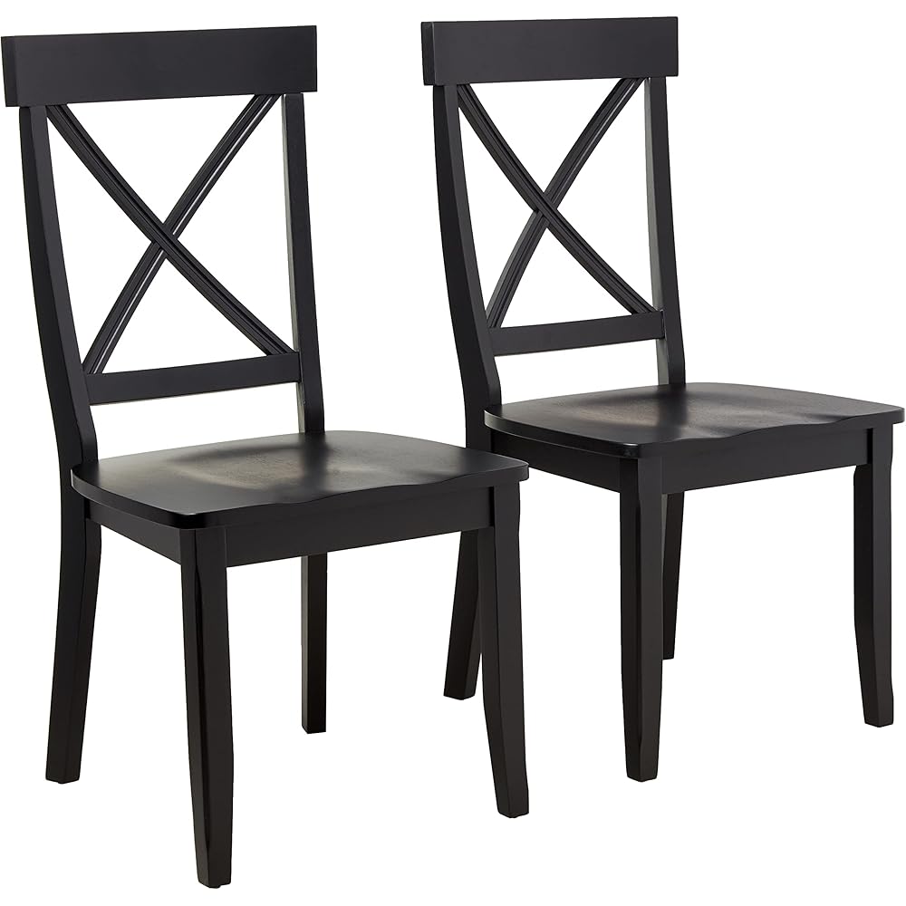 Homestyles Blair Black Dining Chairs, Set of 2