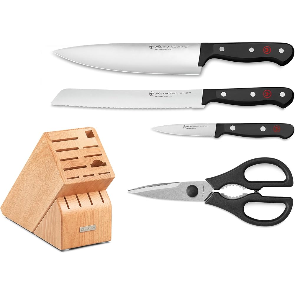 WÜSTHOF Gourmet 5Pc Block Set: Home & Kitchen