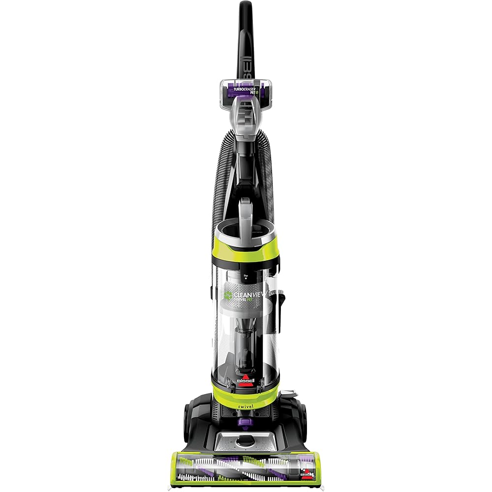 - Bissell 2252 CleanView Swivel Upright Bagless Vacuum with Swivel Steering, Powerful Pet Hair Pick Up, Specialized Pet Tools, Large Capacity Dirt Tank, Easy Empty
