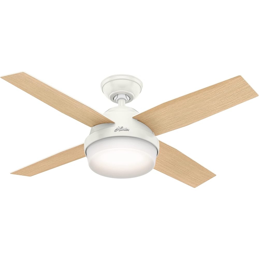 Hunter 59246 Dempsey Ceiling Fan 44 inches Fresh White -