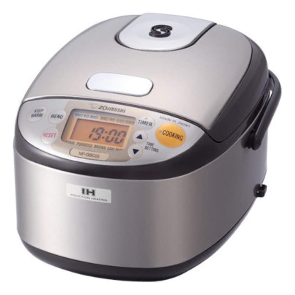 Zojirushi NP-GBC05XT Induction Heating System Rice Cooker and Warmer, 0.54 L, Stainless Dark Brown: Home & Kitchen