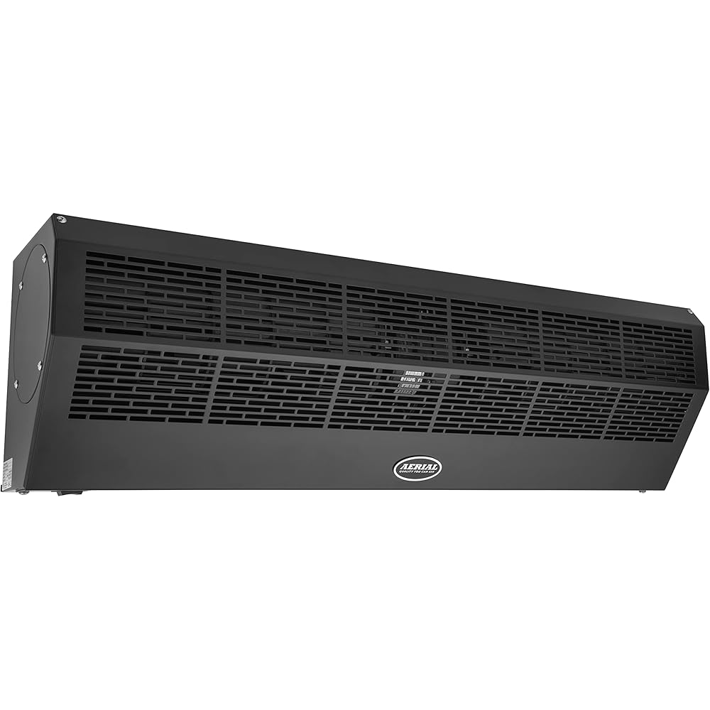 DuraSteel Wall Mounted Air Curtains for Doors Commercial - 36 Inch Black Fly Fans - Super Power Over Door Fan with MS Switch - Sliding Under Door Fans to Move Air Curtain Blower Keep Flies Bugs Out : Home & Kitchen