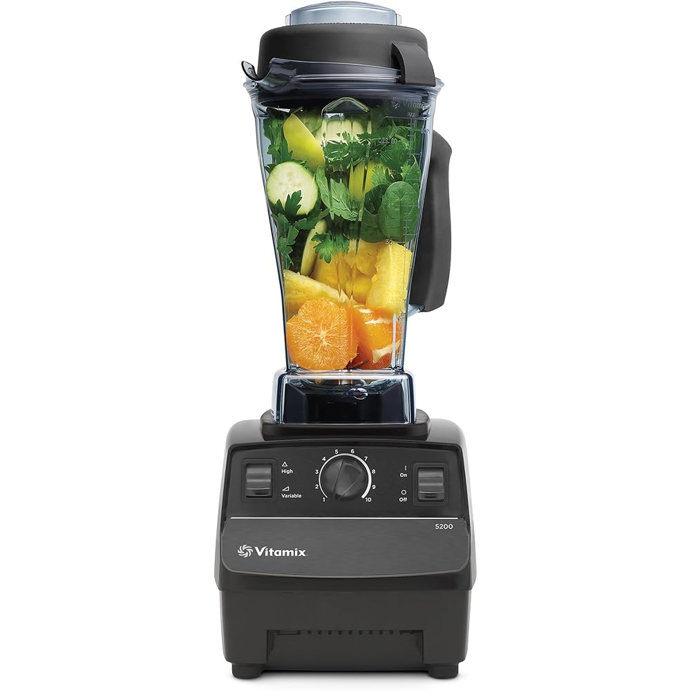Vitamix 5200 Professional Grade Blender for Smoothies, Food Grinder and Emulsifier, 64oz Pitcher, Black: Electric Countertop Blenders: Home & Kitchen