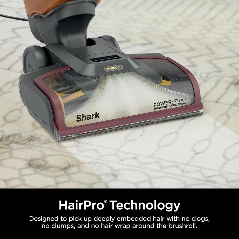 - Shark CarpetXpert HairPro Upright Carpet Cleaner, Perfect for Pets, Lightweight & Powerful, Dirt, Grime, Hair & Odor Removal, Carpet Shampooer, Pet Cleaning Solution, Magenta, EX221BRN