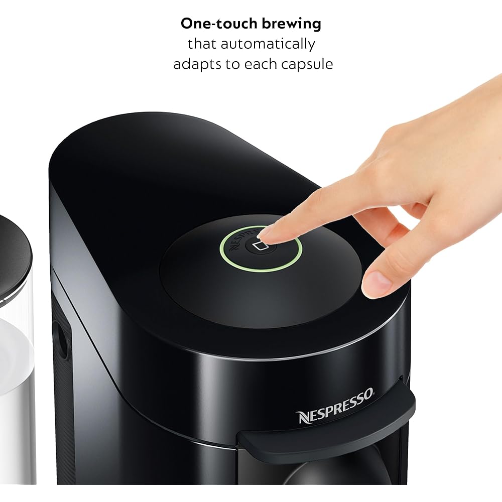 Nespresso VertuoPlus Coffee and Espresso Machine by De'Longhi with Milk Frother, Ink Black: Home & Kitchen