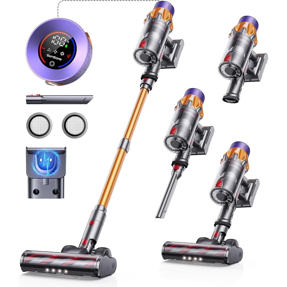 - Cordless Vacuum Cleaner, 550W 45KPA 60Mins Cordless Stick Vacuum Cleaner With Touch Screen, Self-Standing,Wall Mount Charging, Handheld Vacuum Cleaners for Home/Pet Hair/Carpets/Hard Floors(X7A)