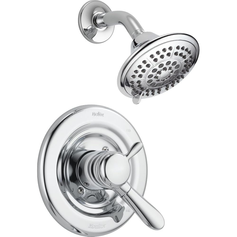 Delta Lahara 17 Series Dual-Function Valve Trim Kit, Chrome 2 Handle Set for Shower Faucet System, Chrome T17238 (Valve Not Included) - Shower Installation Kits -