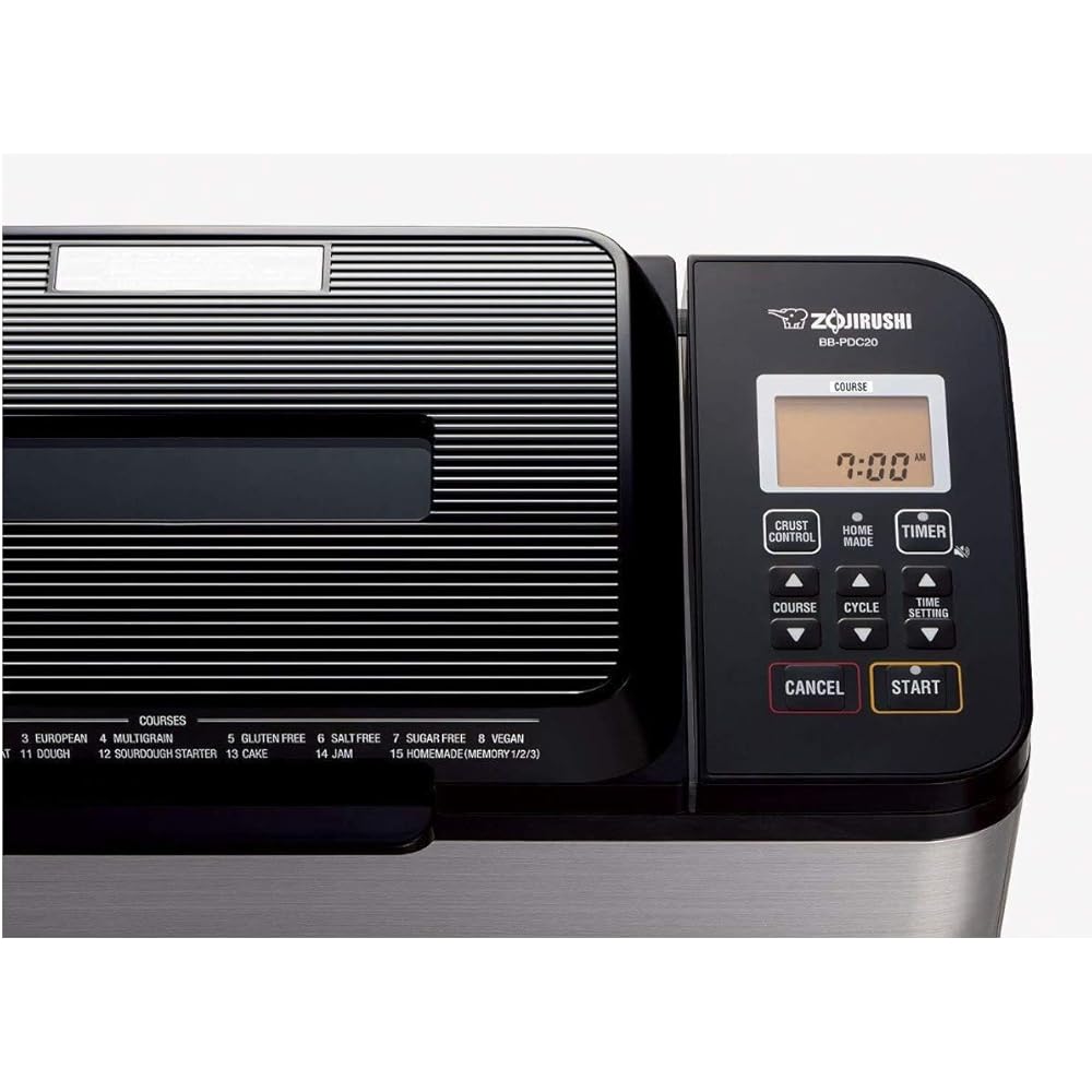 Zojirushi BB-PDC20BA Home Bakery Virtuoso Plus Breadmaker, 2 lb. loaf of bread: Home & Kitchen