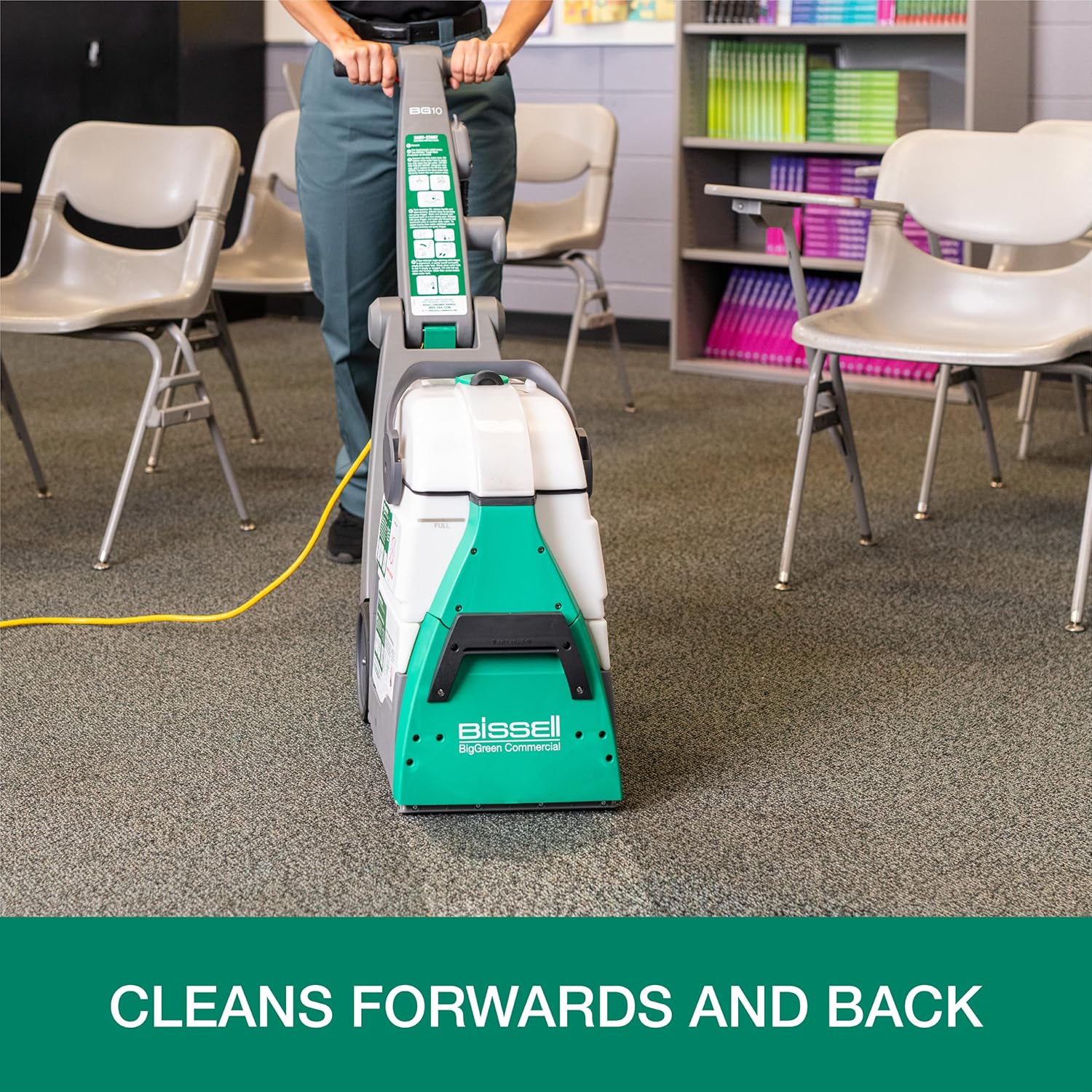 Bissell Commercial Bissell BigGreen Commercial BG10 Deep Cleaning 2 Motor Extractor Machine : Bissell BigGreen Commercial: Home & Kitchen