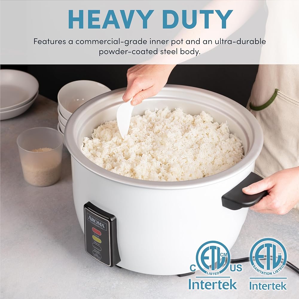 Aroma Housewares 60-Cup (Cooked) (30-Cup UNCOOKED) Commercial Rice Cooker (ARC-1033E),White: Home & Kitchen