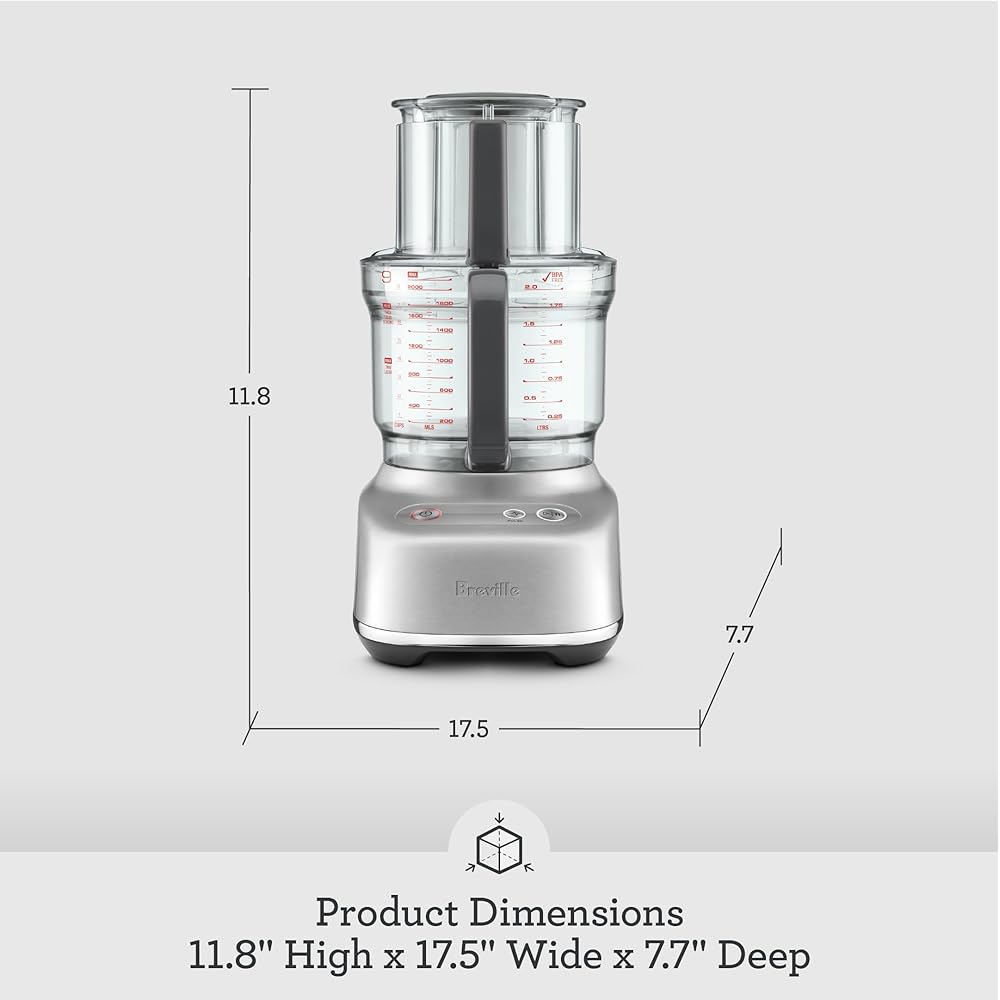 Breville BFP638 Paradice 9 Cup Food Processor and Dicer, Small, Brushed Stainless Steel : Baby