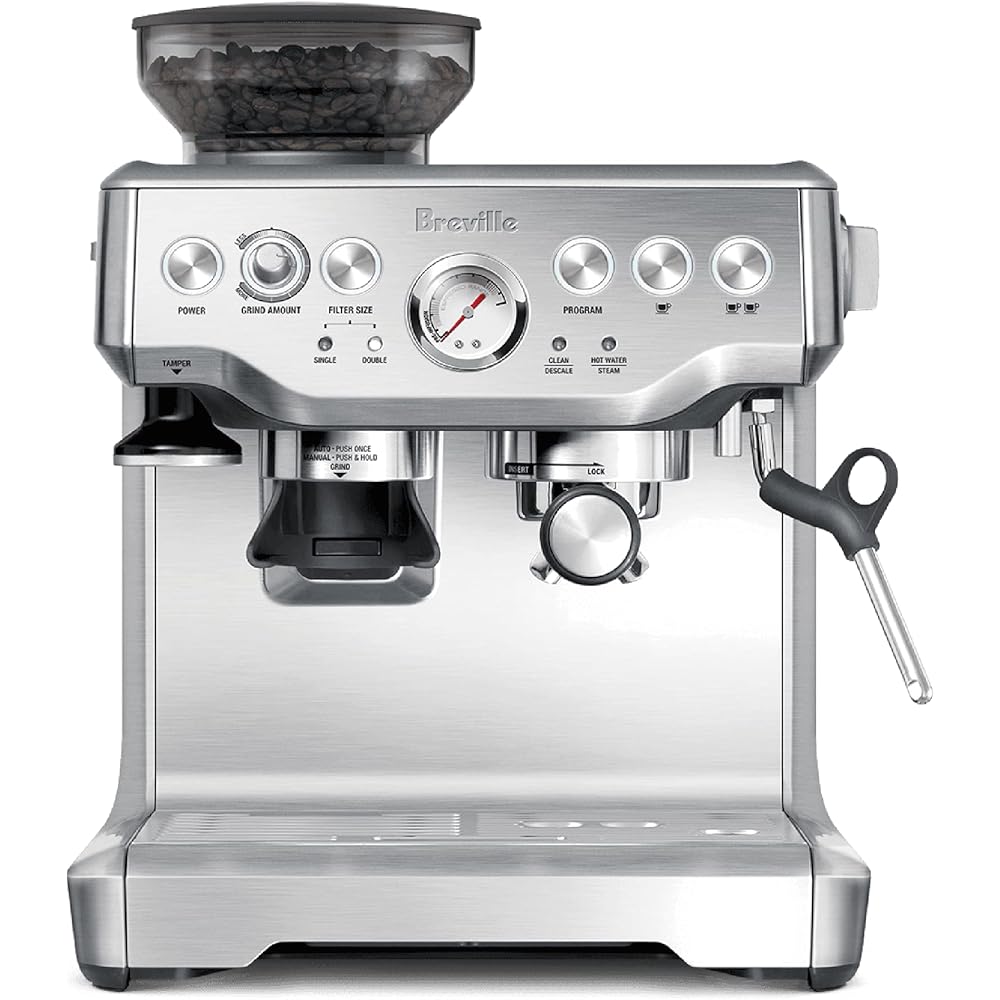 Breville Barista Express Espresso Machine BES870XL, Brushed Stainless Steel: Semi Automatic Pump Espresso Machines: Home & Kitchen