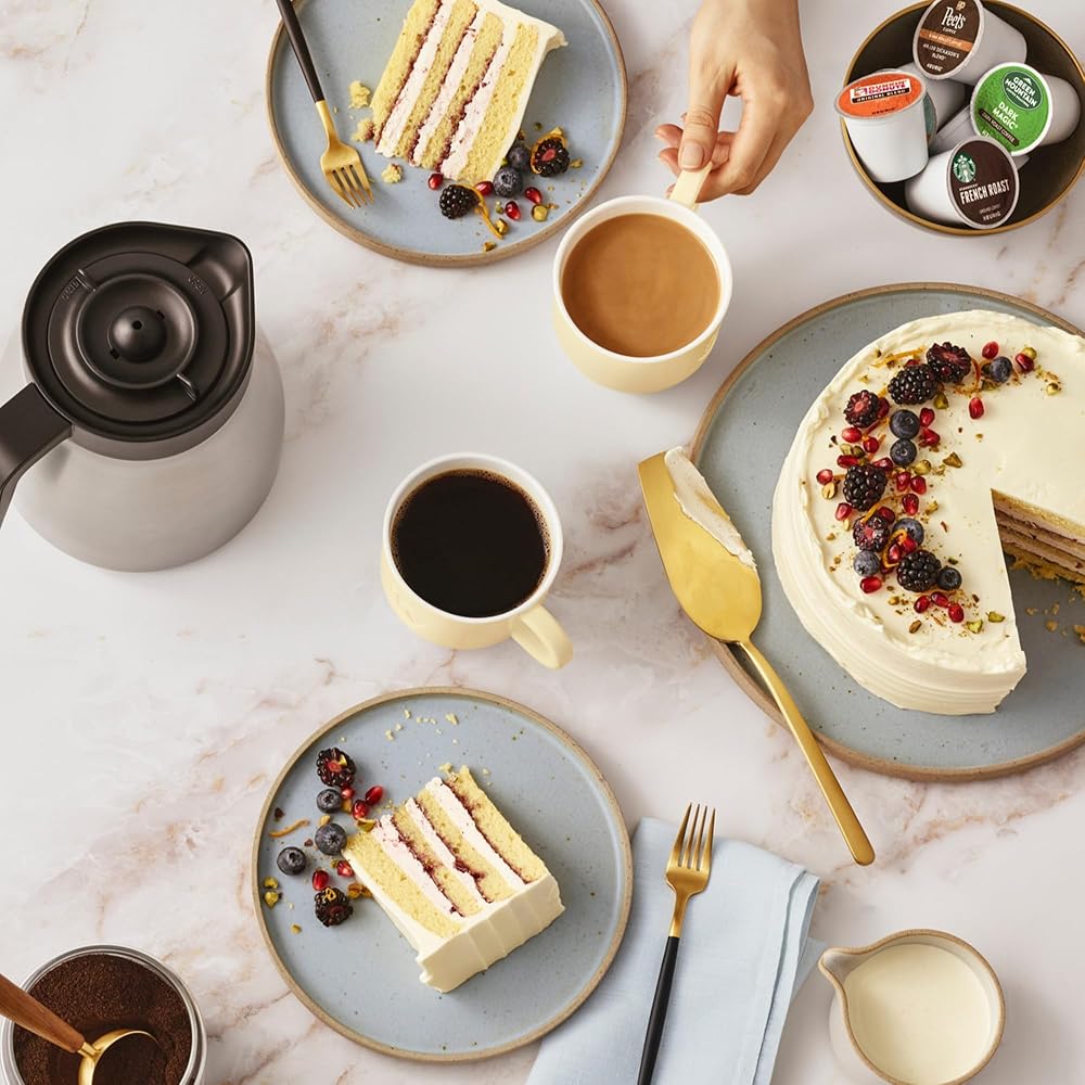 Keurig K-Duo Plus Single Serve & Carafe Coffee Maker, Multi-Position 60oz Removable Reservoir, Programmable Auto Brew Carafe, Black: Home & Kitchen