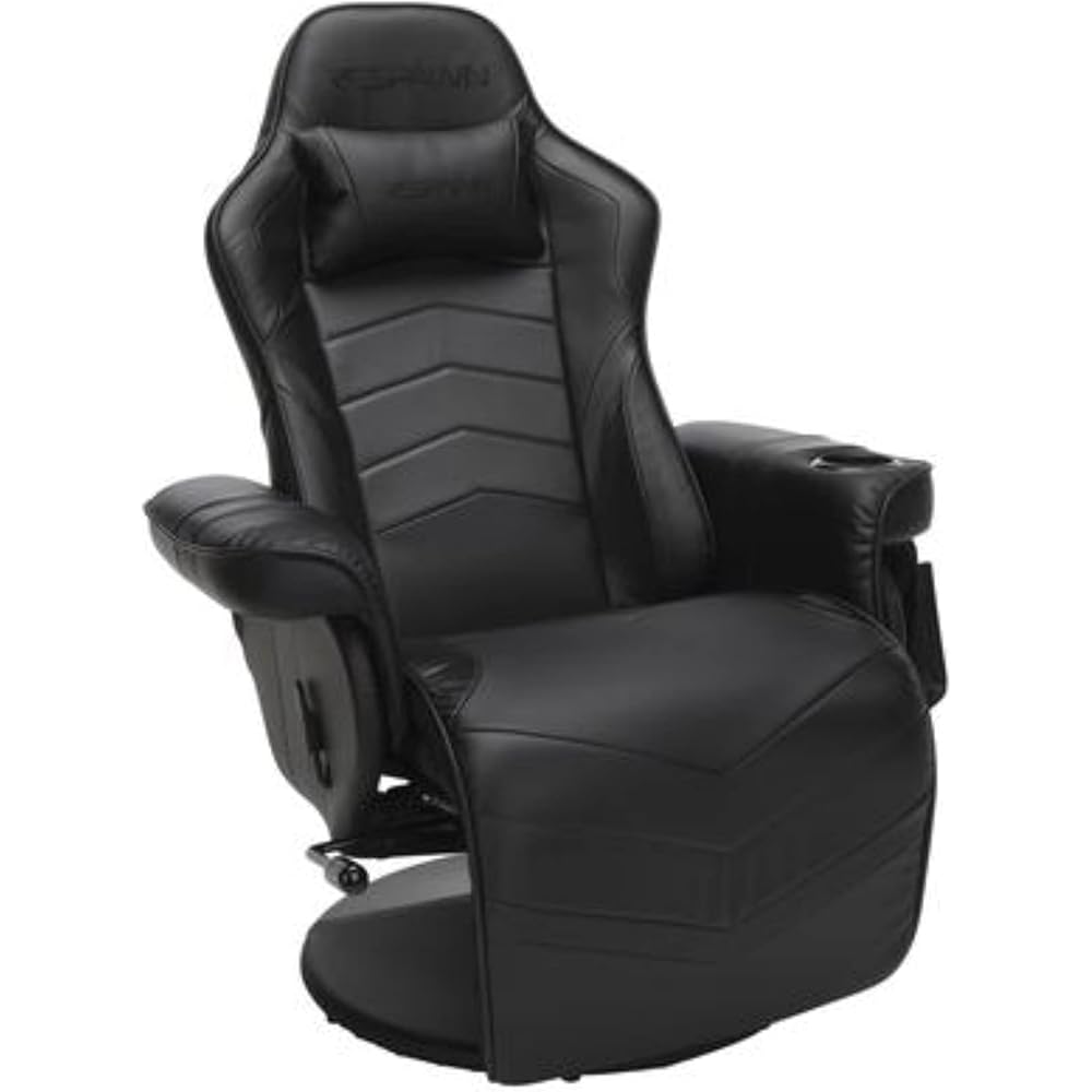 RESPAWN 900 Racing Style Gaming Recliner, Reclining Gaming Chair, in Black RSP 900 BLK : Home & Kitchen