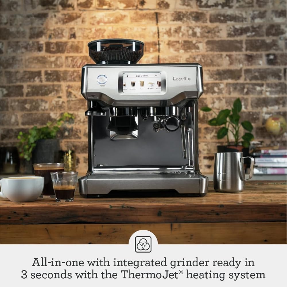 Breville Barista Touch Espresso Machine BES880BSS, Brushed Stainless Steel: Home & Kitchen