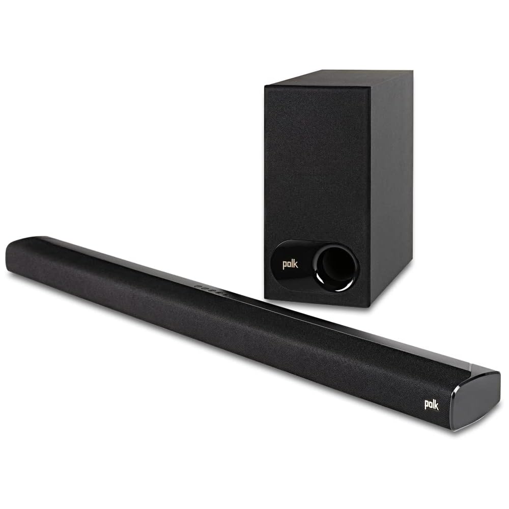 Polk Audio Signa S2 Sound Bar & Wireless Subwoofer – Exclusive VoiceAdjust Technology, Ultra-Slim Design, Works with 4K & HD TVs, HDMI & Optical, Bluetooth, Wireless Streaming : Electronics