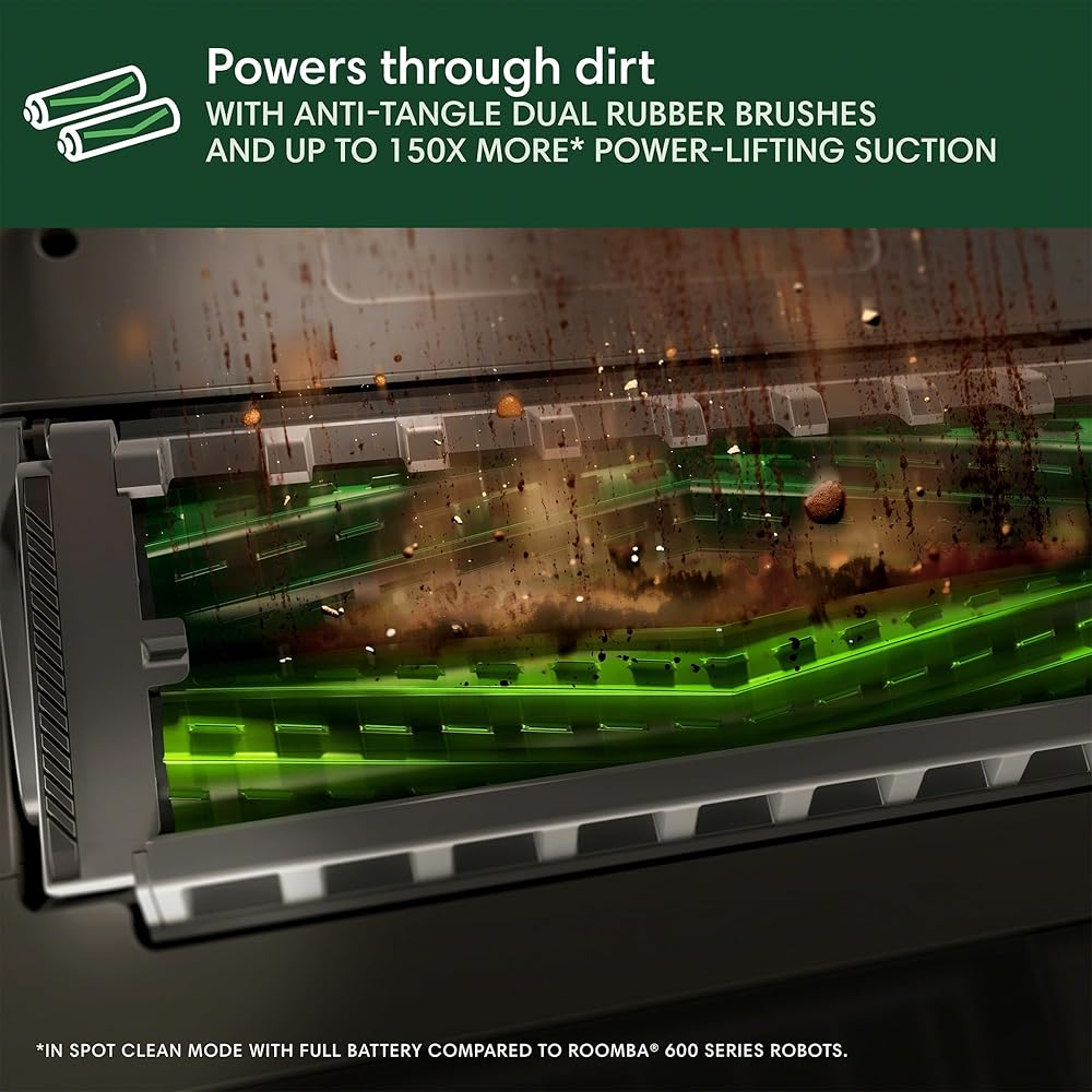 - iRobot Roomba Plus 504 Vac Robot Vacuum with AutoEmpty Dock - Amazon Exclusive, Superior Power-Lifting Suction, Advanced AI Navigation, Anti-Tangle, Self-Empties for 75 Days, Avoids Obstacles, LiDAR