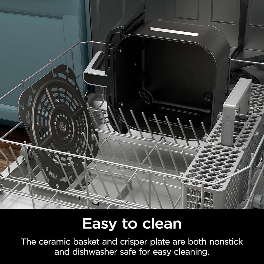 Ninja | Air Fryer | 6.5 QT Pro XL Capacity fits 9lbs of Wings | 6-in-1 Max Crisp, Air Fry, Roast, Bake, Reheat & Dehydrate | Nonstick Basket, Crisper Plate & Recipe Guide | Grey | AF181 : Home & Kitchen