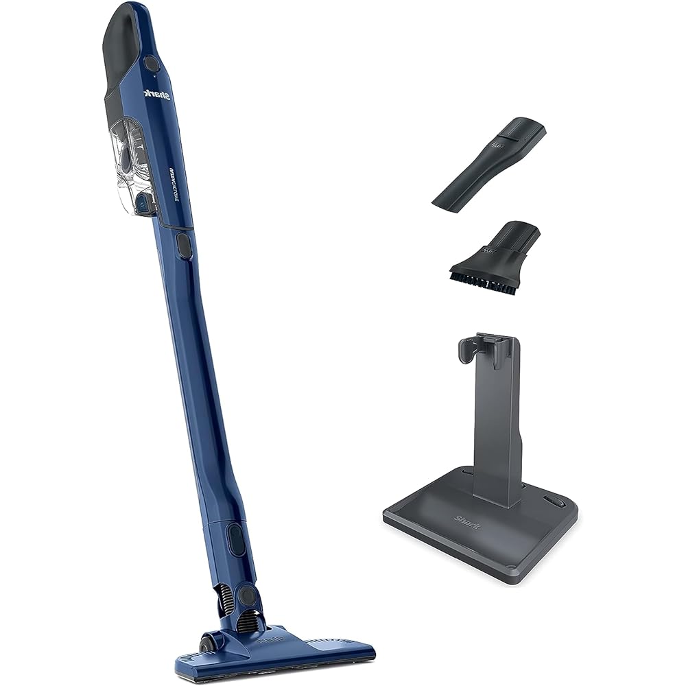 - Shark CH964AMZ 2-in-1 Cordless & Handheld Vacuum Ultracyclone System, Ultra-Lightweight and Portable for Car and Home, Washable Filter, XL Dust Cup, Crevice Tool & Scrubbing Brush, Blue
