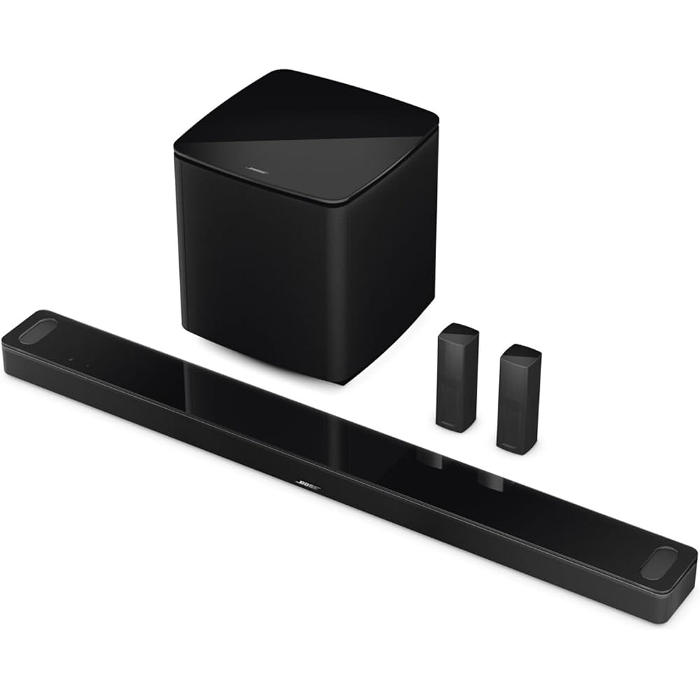 Bose Smart Ultra Soundbar, Surround Sound System for TV, Dolby Atmos Soundbar for TV Plus Alexa and Google Voice Control, Black : Electronics