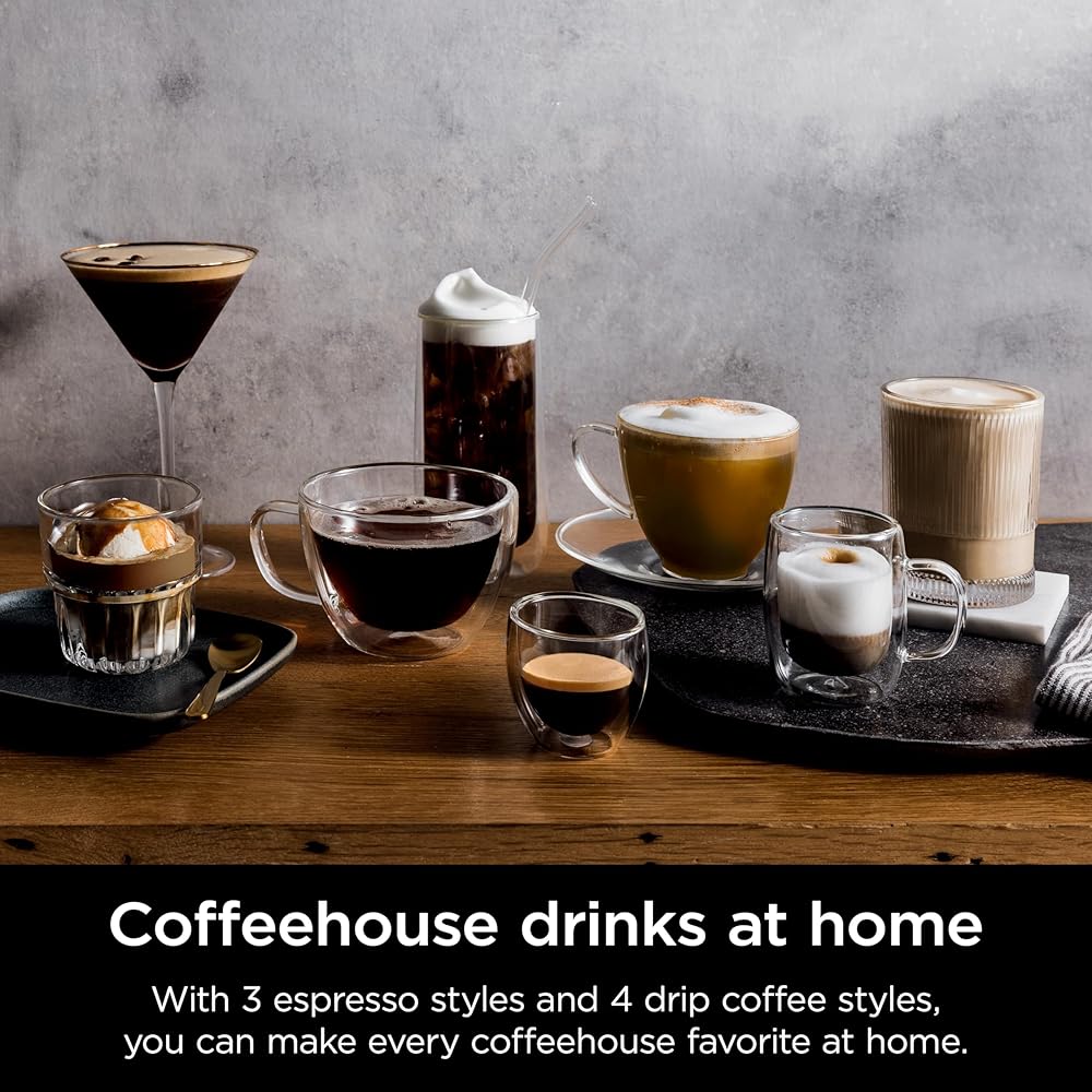 Ninja | Espresso Machine and Drip Coffee Maker| Luxe Café Premier Series | Integrated Coffee Grinder, Milk Frother, Assisted Tamper & Built-In Espresso Accessory Storage | Stainless Steel | ES601: Home & Kitchen