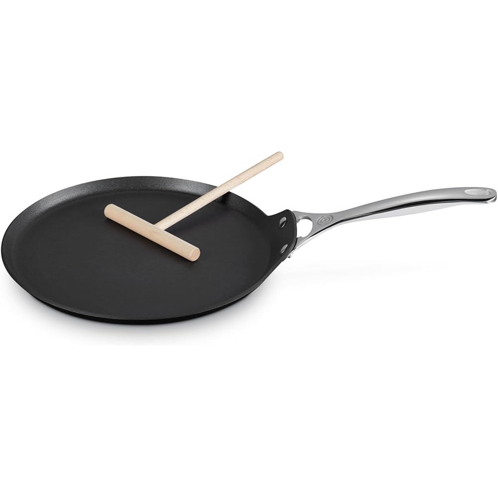 Le Creuset Toughened Nonstick PRO Crepe Pan with Rateau, 11