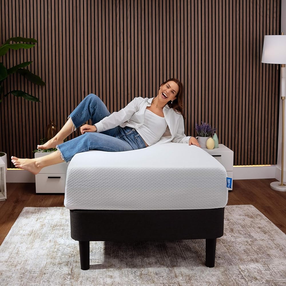 Nestl Green Tea Twin Mattress 8 Inch - Cooling Graphite Memory Foam Twin Mattress for Kids, Fiberglass Free Pressure Relief Supportive Bed in A Box, CertiPur-US Certified : Home & Kitchen