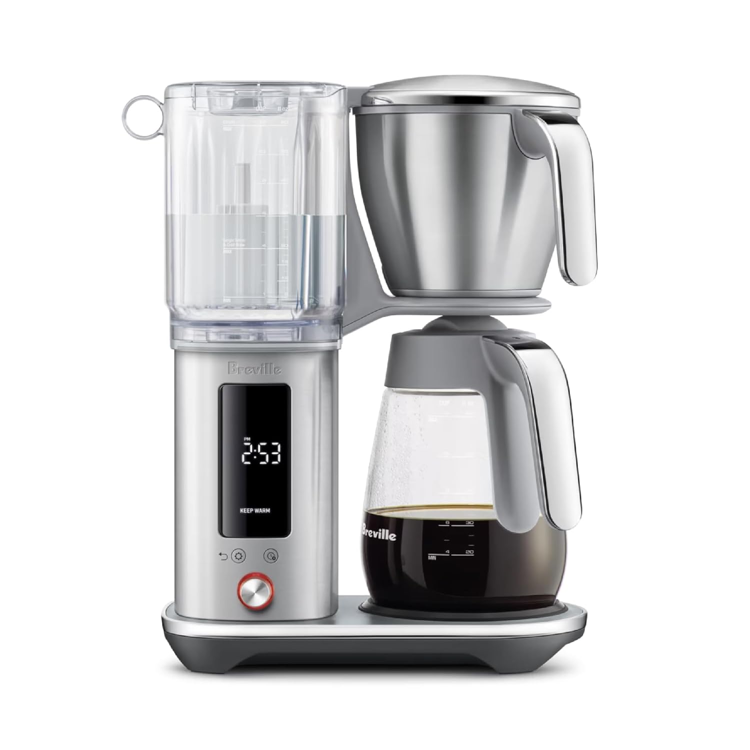 Breville Luxe Drip Coffee Machine, Brushed Stainless Steel, Glass Carafe: Home & Kitchen