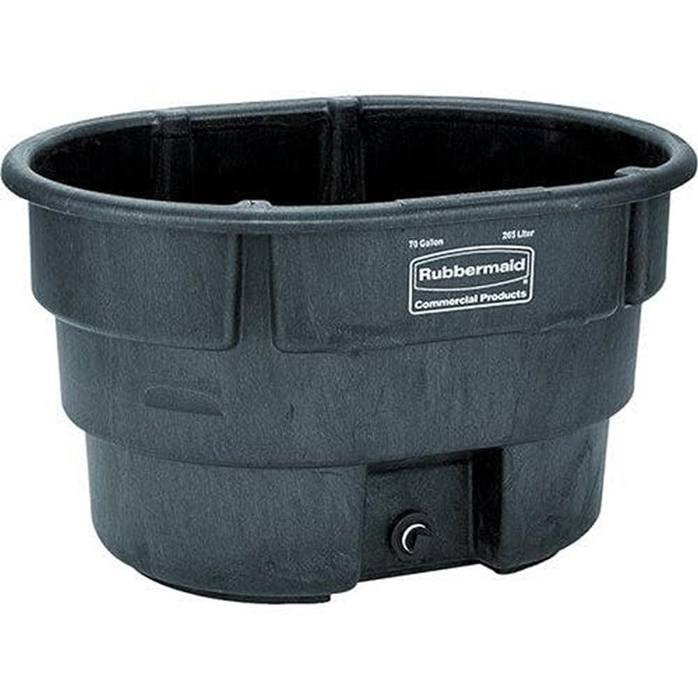 Rubbermaid Commercial Products Stock Tank 100-Gallons Structural Foam Heavy Duty Container for Livestock/Animal/Cattle Feed & Water Outdoor Homemade Pool/Hot Tub/Bathtub & Pet Cleaning/Dog Wash: Rubbermaid Water Tub: Industrial & Scientif