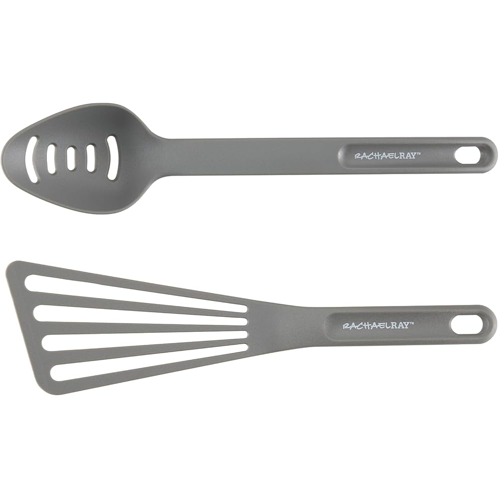 Rachael Ray - 16802 Rachael Ray Cucina Nonstick Cookware Pots and Pans Set, 12 Piece, Sea Salt Gray: Home & Kitchen