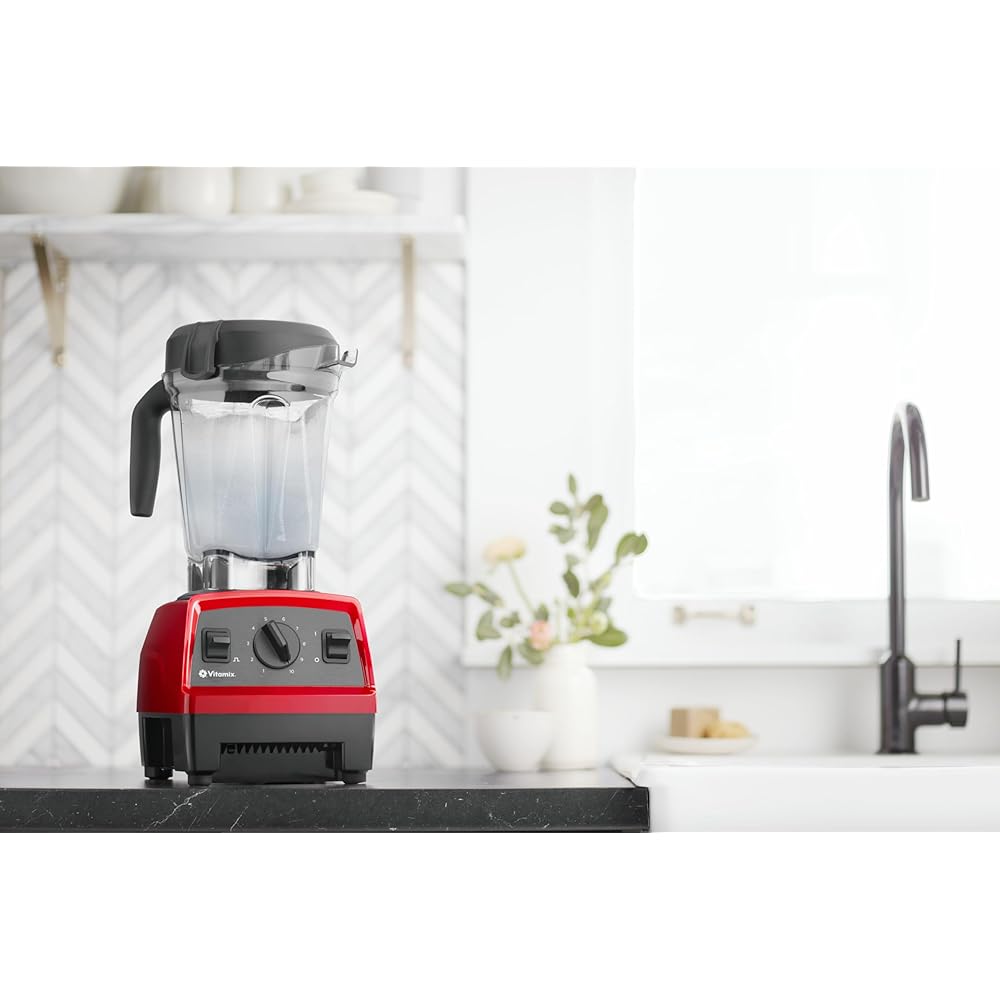 Vitamix Explorian Blender, Professional-Grade, 64 oz. Low-Profile Container, Red (Renewed Premium): Home & Kitchen