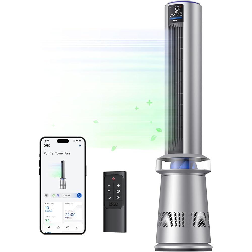 Dreo MC710S Air Purifier Tower Fan, 45