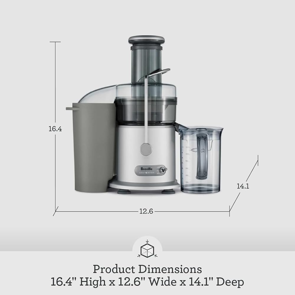 Breville Juice Fountain Plus JE98XL, Silver: Electric Centrifugal Juicers: Home & Kitchen