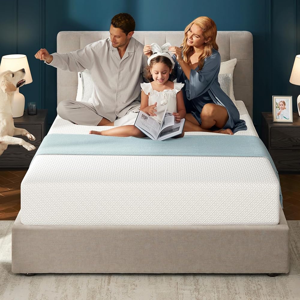 Seventable Full Size Mattress, 6 Inch Cooling Gel Memory Foam Mattress in a Box, Medium Firm, Fiberglass Free, Pressure Relief & Breathable, CertiPUR-US Certified, White : Home & Kitchen