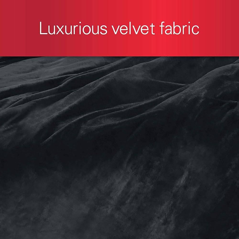 Sunbeam Electric Royal Luxe Microplush Reverse Sherpa Heated Blanket, 12 Heat Settings, 12-Hour Selectable Auto Shut-Off, Fast Heating, Warm and Cozy, Night Fog, King, 90