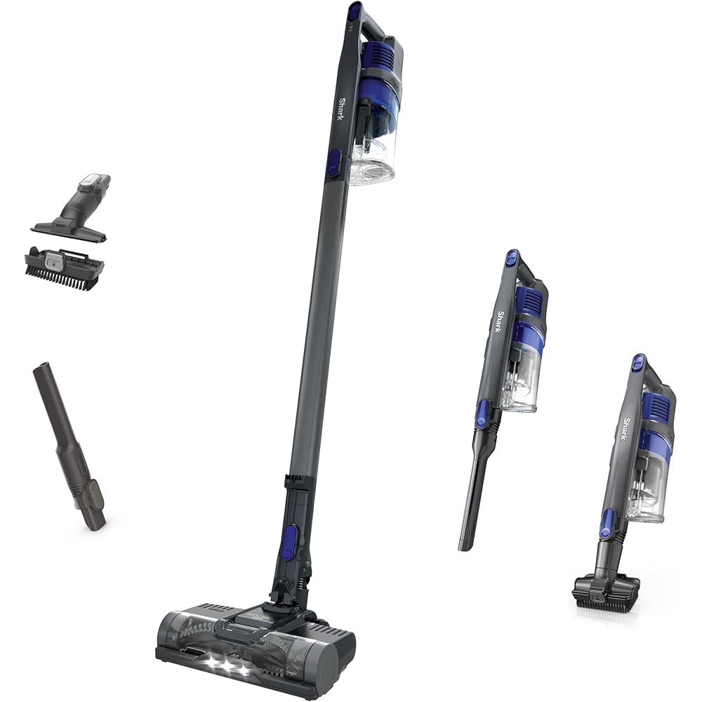 - Shark | Pet Cordless Vacuum Cleaner | LED Headlights | Removable Handheld Vacuum for Pet Hair | Crevice Tool & Pet Multi-Tool Included | 40min Runtime | For Carpet & Hard Floors | Grey | IX141