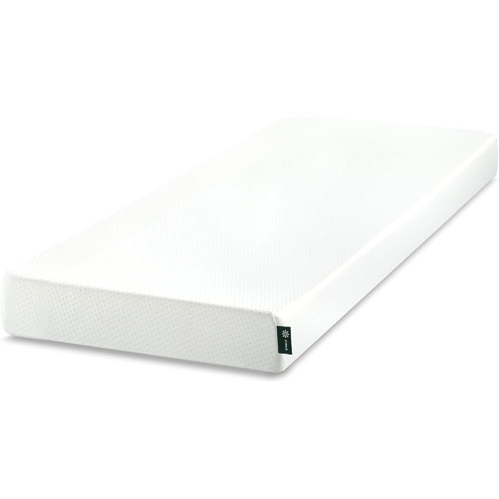 ZINUS 5 Inch Memory Foam Mattress, Narrow Twin, Fiberglass-Free, Medium Firmness, Day, Trundle & Bunk Bed Compatible, Certified Safe Foams & Fabric, Mattress in A Box, White