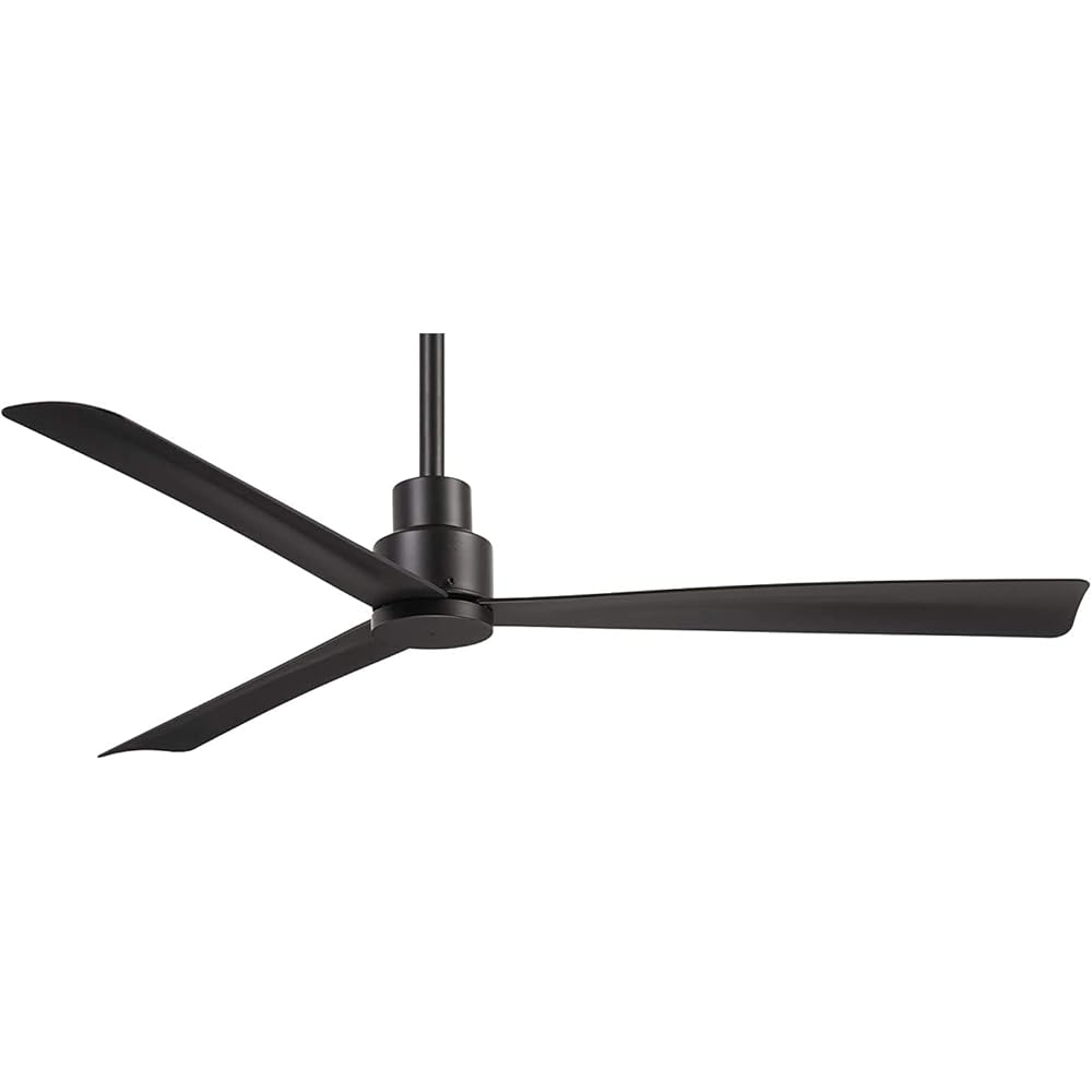MINKA-AIRE F787-CL Simple 52 Inch Outdoor 3 Blade Ceiling Fan with DC Motor in Coal Finish : Tools & Home Improvement