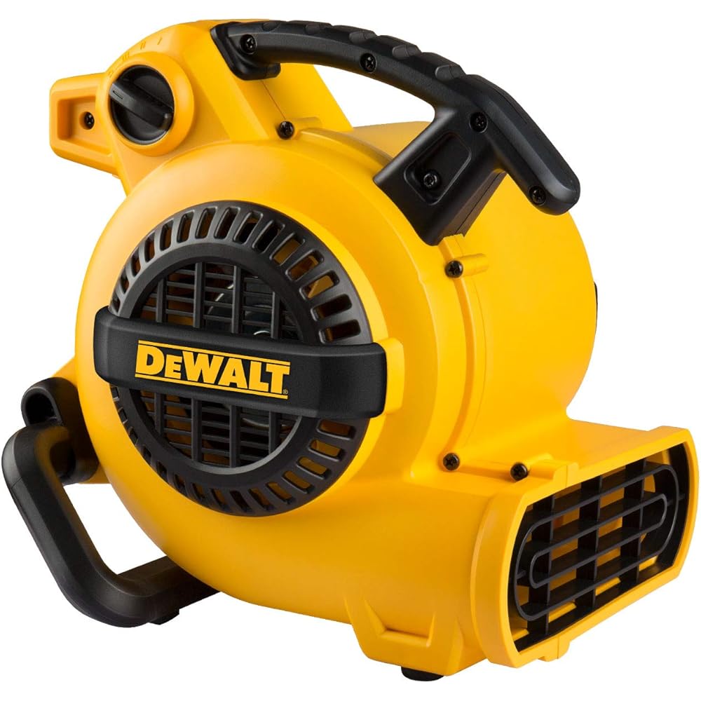 DEWALT Portable Air Mover, 276W 3 Speed Floor Fan, Utility Blower Fan, 1/5 HP 600 CFM Floor Dryer, Carpet Dryer, Floor Fan, Blower, for Janitorial, Home, Commercial Use, DXAM-2260 : Tools & Home Improvement