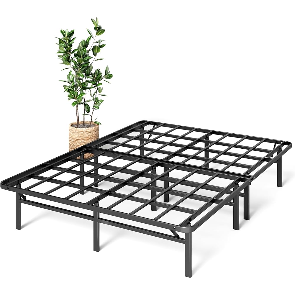 ZINUS SmartBase Super Heavy Duty Mattress Foundation with 4400lbs Weight Capacity, 14 Inch Metal Platform Bed Frame, No Box Spring Needed, Sturdy Steel Frame, Underbed Storage, Queen : Home & Kitchen