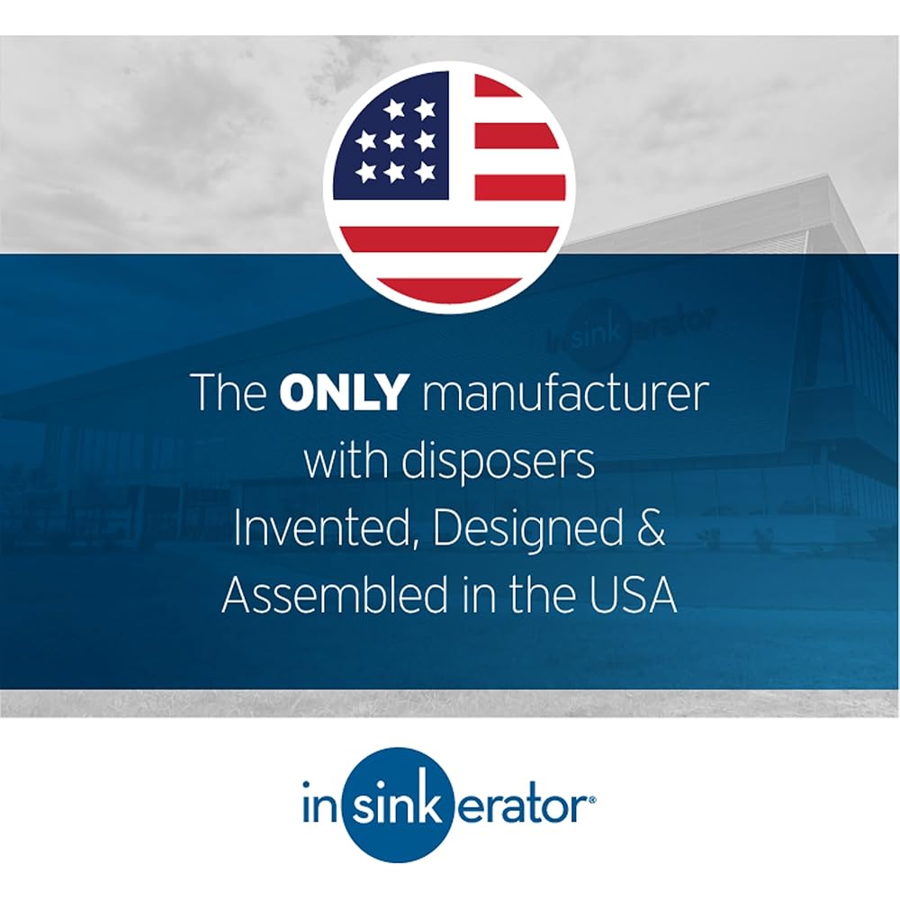 InSinkErator Badger 5 Garbage Disposal, Standard Series 1/2 HP Continuous Feed Food Waste Disposer, Black, Set of 1 - Garbage Disposal -