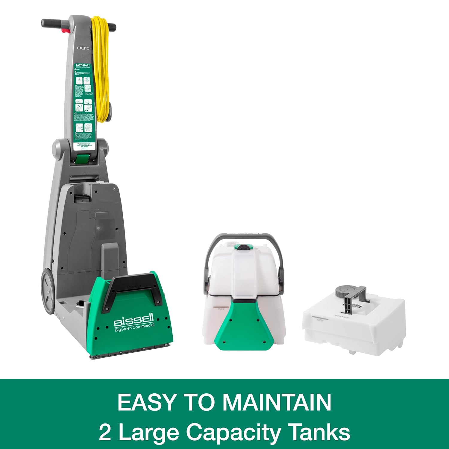 Bissell Commercial Bissell BigGreen Commercial BG10 Deep Cleaning 2 Motor Extractor Machine : Bissell BigGreen Commercial: Home & Kitchen