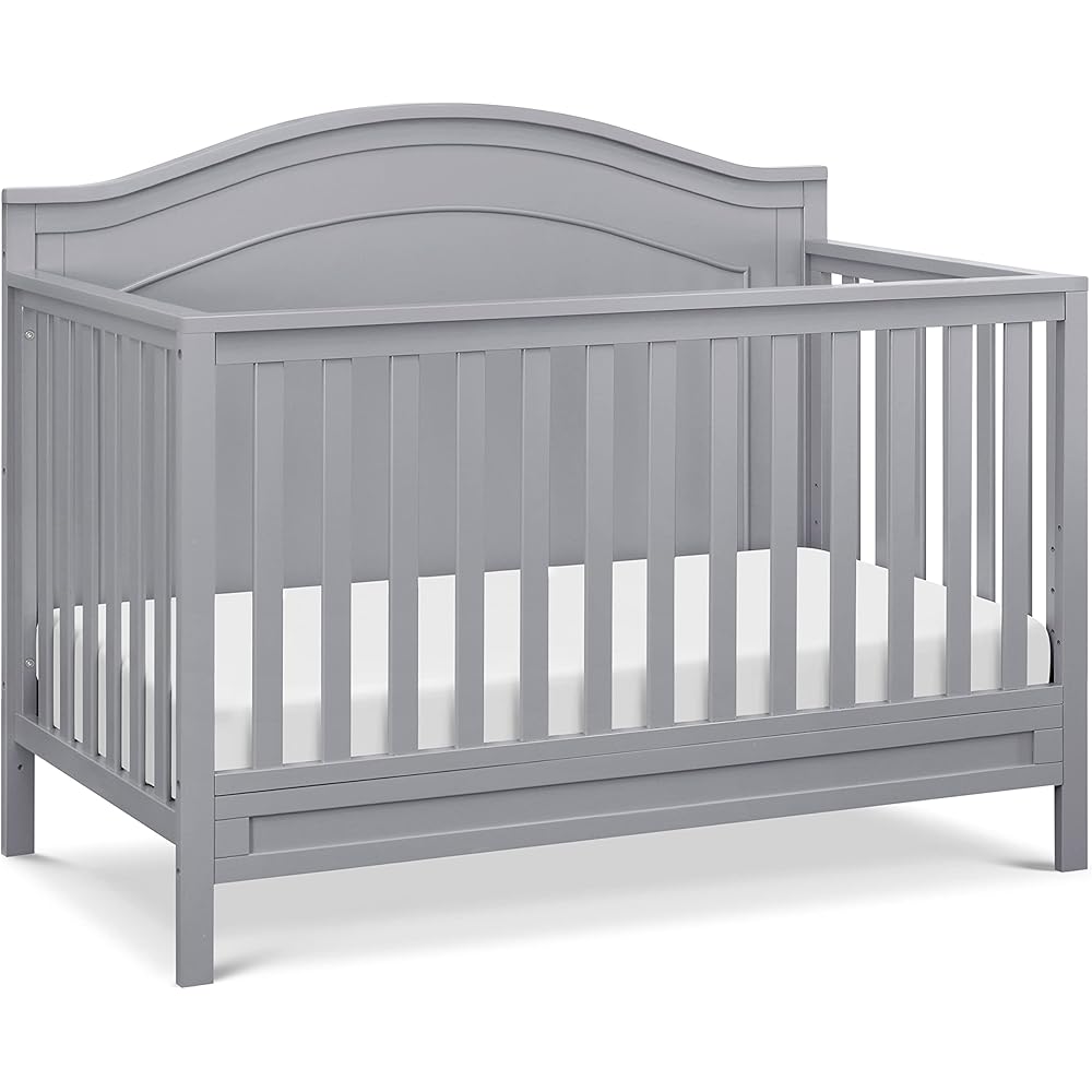 : DaVinci Charlie 4-in-1 Convertible Baby Crib - GREENGUARD Gold Certified Convertible Crib to Toddler Bed, Daybed, Full-Size Wooden Bed and Durable - 4 Adjustable Mattress Heights - Grey : Baby
