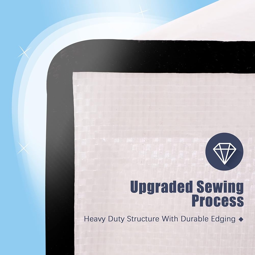 HOMESURE 8 Pack Large Strong Moving Bags with Zippers & Carrying Handles - Water-Resistant - Heavy Duty Storage Tote for Space Saving, Fold Flat, Alternative to Moving Box (Semi-Transparent) : Home & Kitchen